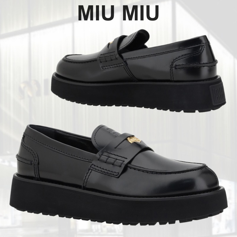 VIPSALE!!【MIU MIU】レザー ローファー