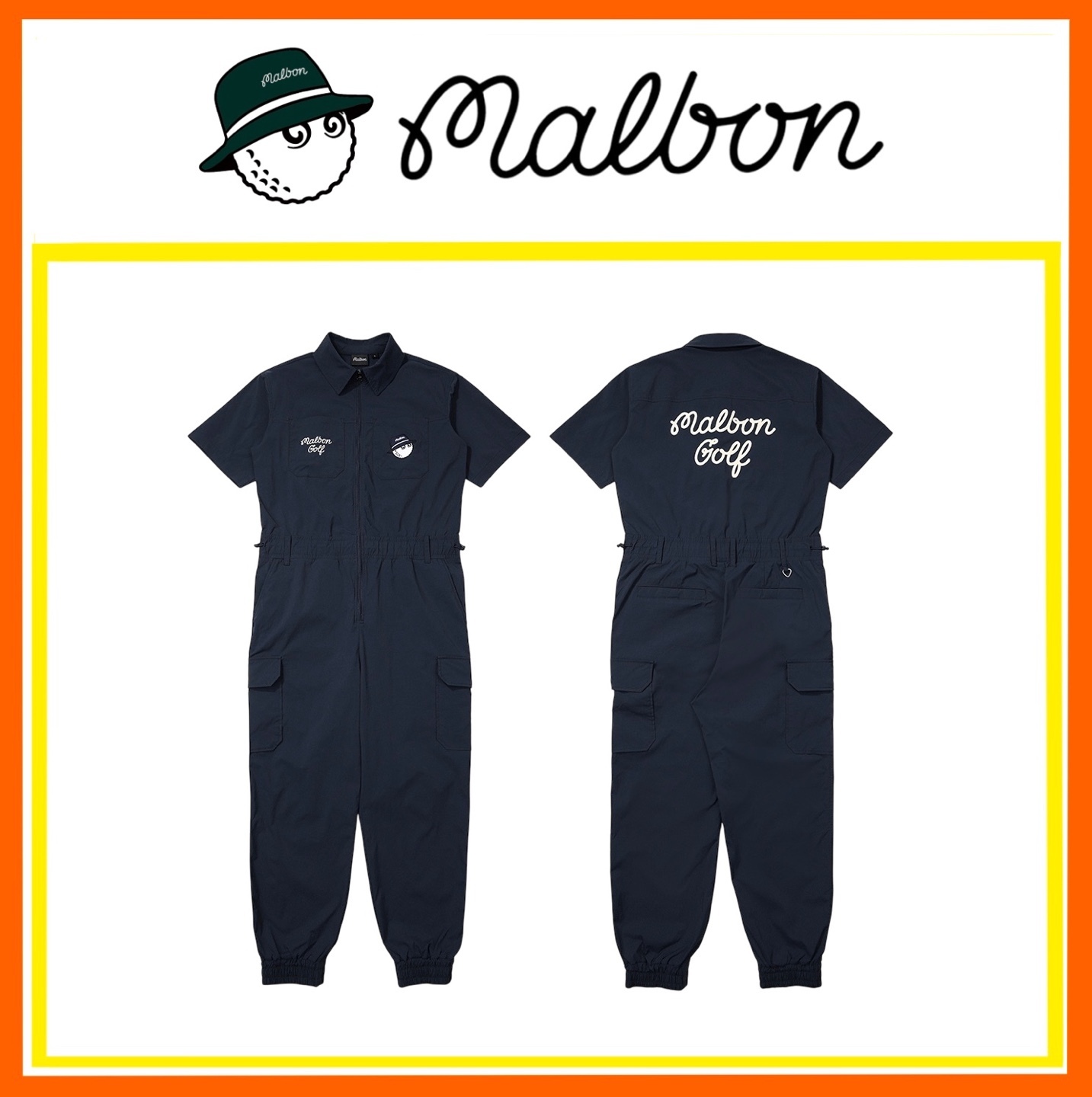 ★韓国★【MALBON GOLF】 Casual Jumpsuit / 追跡添付
