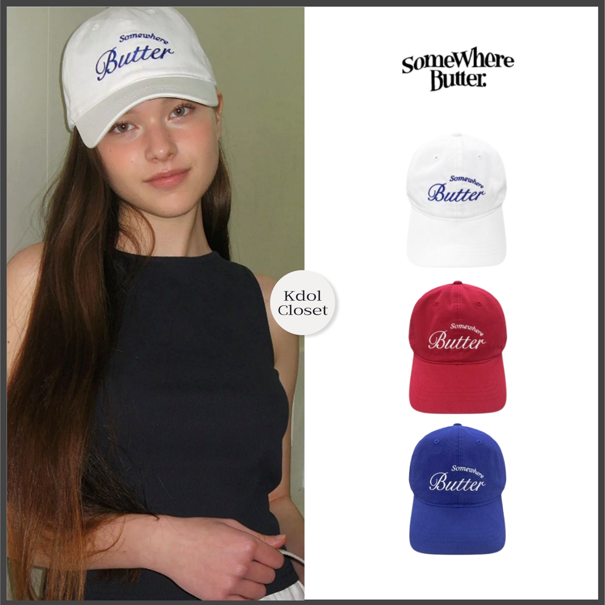 韓国 大人気 キャップ[SOMEWHERE BUTTER]FRESH BALL CAP