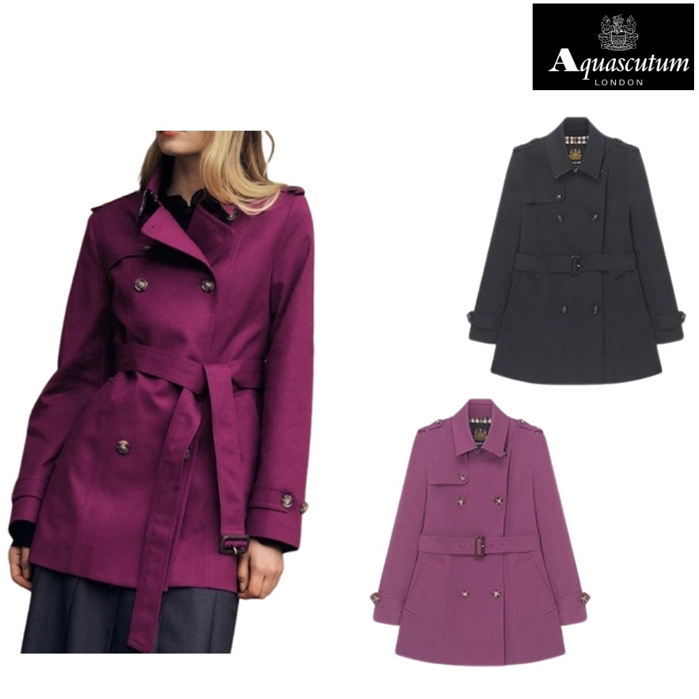 【Aquascutum】 ★25SS★ ハーフダブルトレンチコート