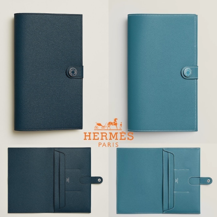 クールな色合い【HERMES】R.M.S Toutenmainロングウォレット