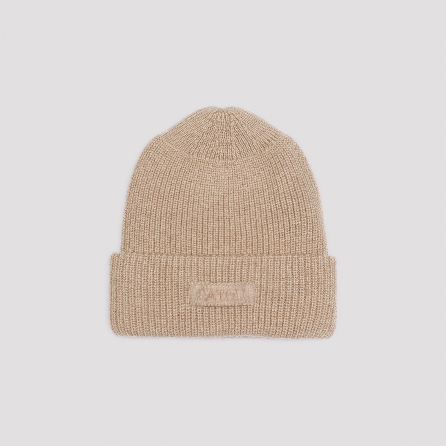 ニットキャップ・ビーニー PATOU KNITTED RIBBED BEANIE HAT