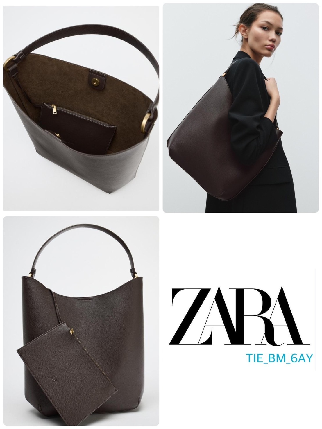 スペイン発送 ZARA ショルダーパックの詳細 上品カジュアル 新作