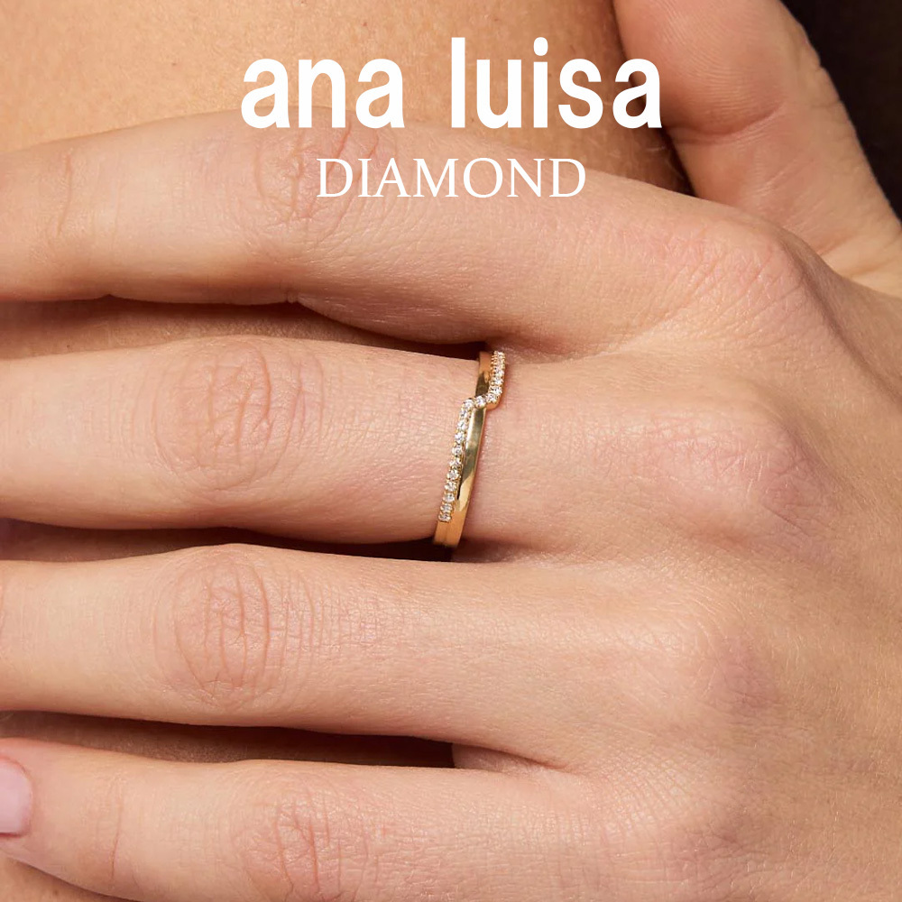 ana luisa/10Kソリッドゴールド Diamond Elevate リング