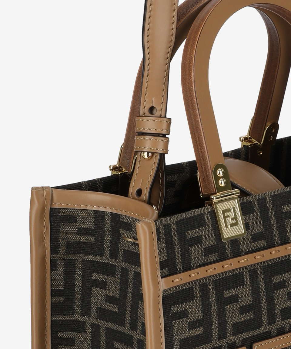 《FENDI》 スモール FF ジャカード サンシャイン トートバッグ