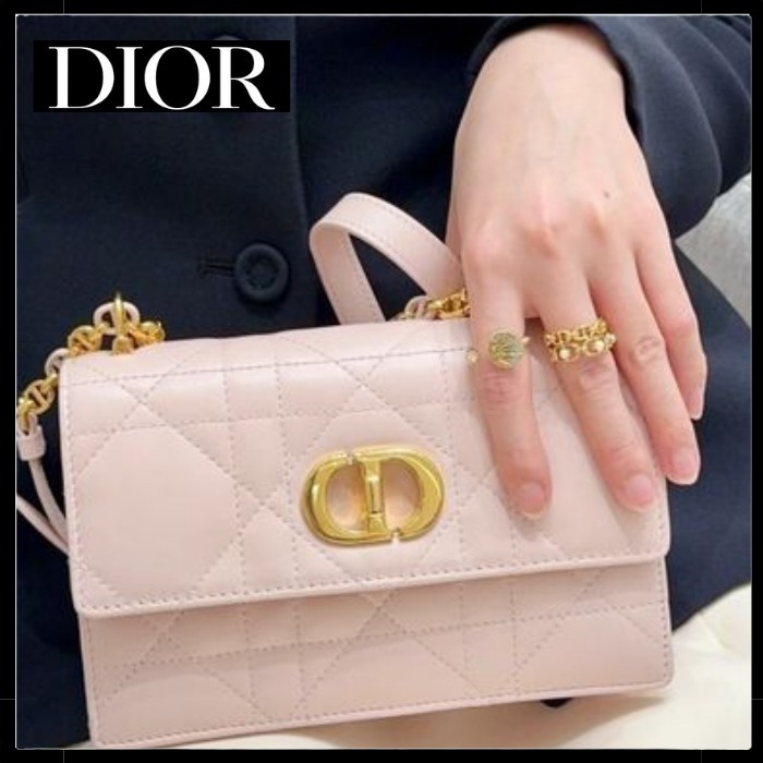 【春カラーとロゴがお洒落】 DIOR Miss Caro ミニバッグ