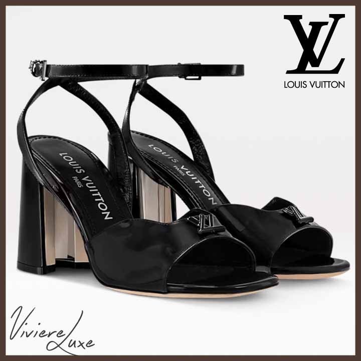 *快適＆スタイリッシュ*【LouisVuitton】オールブラックサンダル