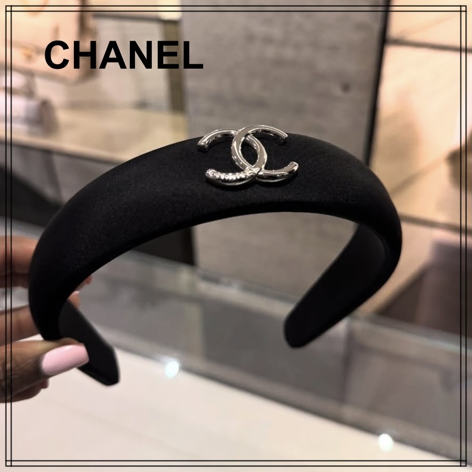 大人可愛い【CHANEL】太めカチューシャ ヘアバンド ヘアアクセ