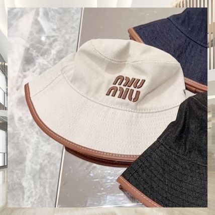 【日本未入荷】MiuMiu ★ コットン ハット iu MiuMiu(ミュウミュウ) ハット(レディース) 5ページ目 - 海外