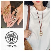 【ネックレスに♪】HERMES シェーヌダンクル スカーフリング