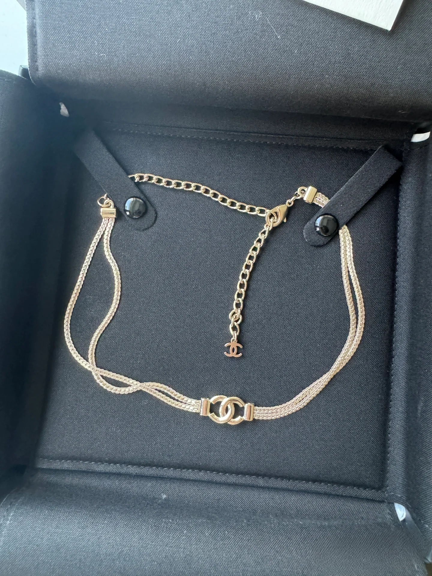 【25p】CHANEL ネックレス チョーカー 2連 25p】CHANEL ネックレス チョーカー 2連