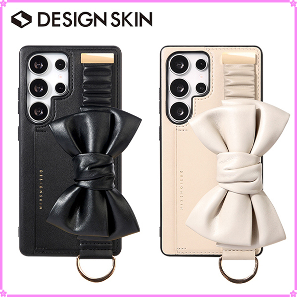 【DESIGN SKIN】Ribbon Scrunchie Strap Case〜スマホケース