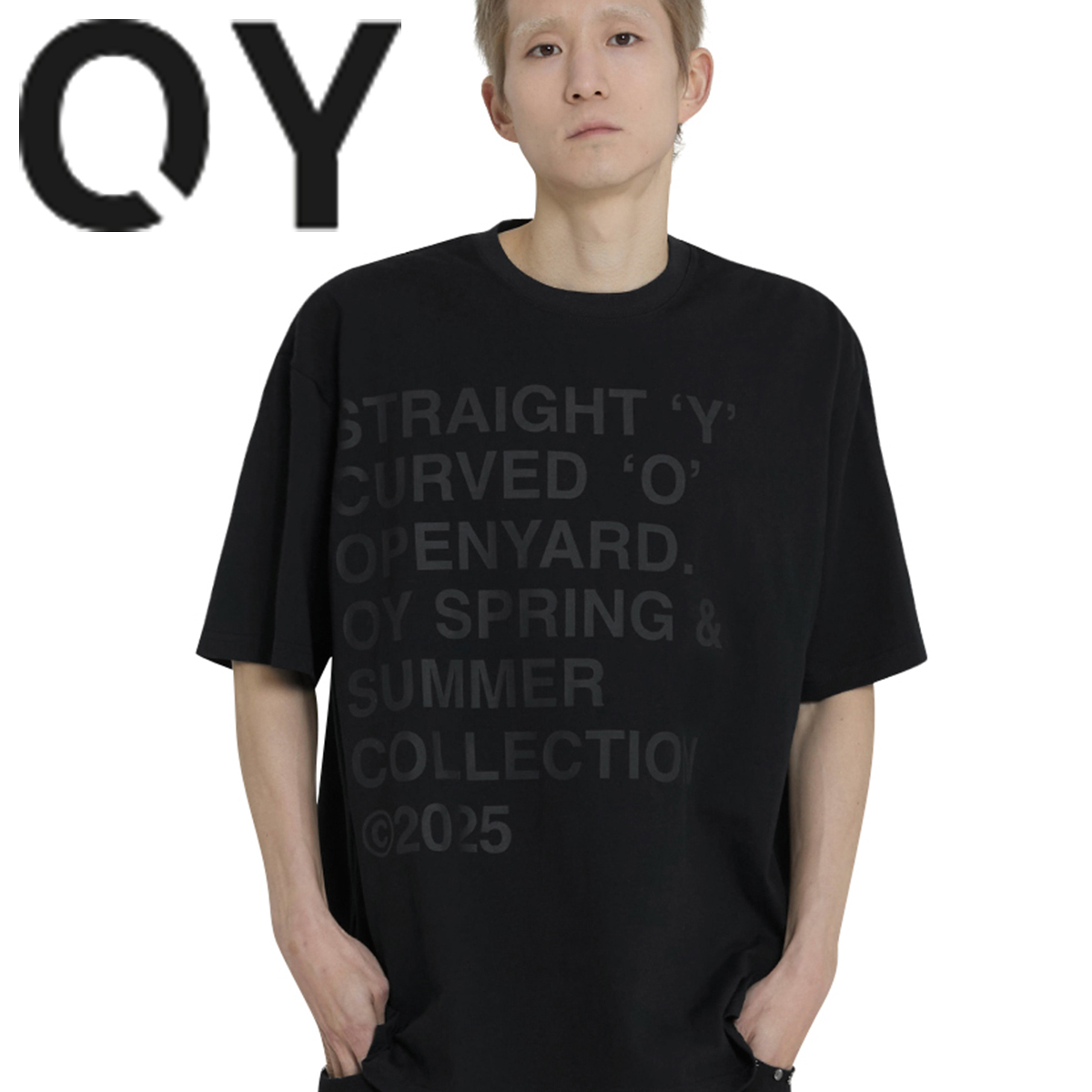 ★OY★BOLD LETTERS TEE - BLACK★正規品/韓国直送料込/人気
