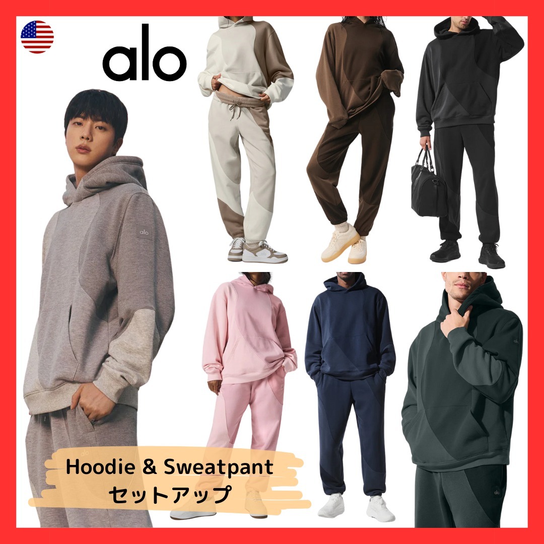 【ALO yoga】MAKE WAVES HOODIE & SWEATPANT セットアップ