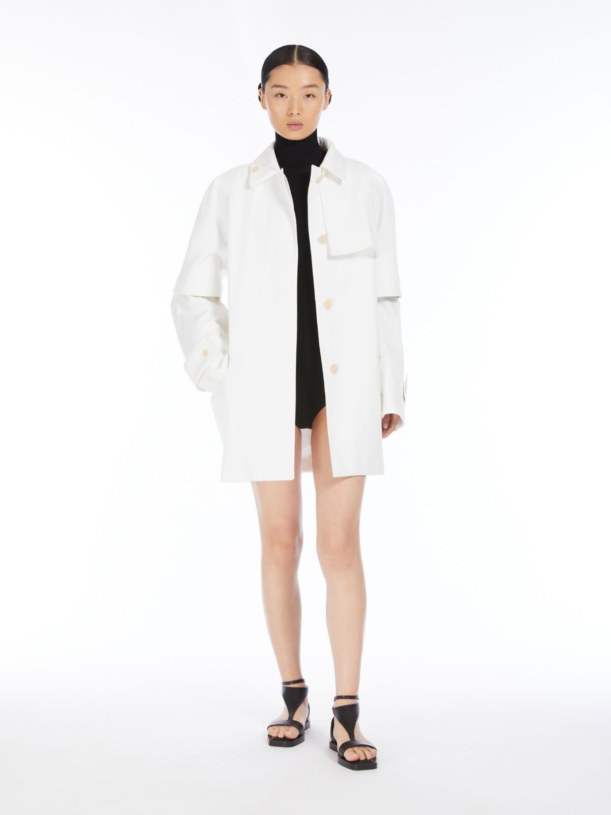 【Max Mara】ドリップギャバジンのトレンチコート