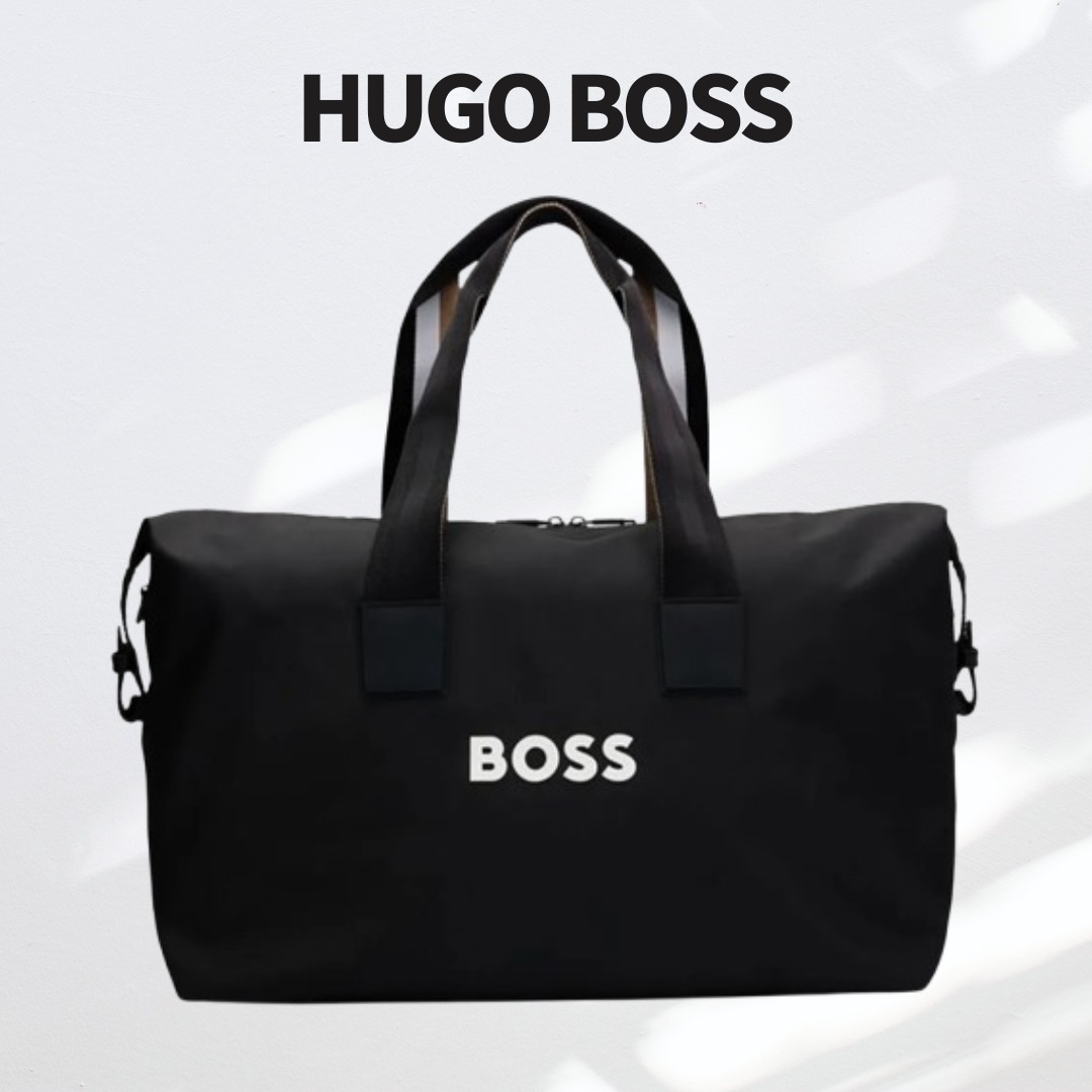 HUGO BOSS コントラスト ロゴ ホールドオール ボストンバッグ
