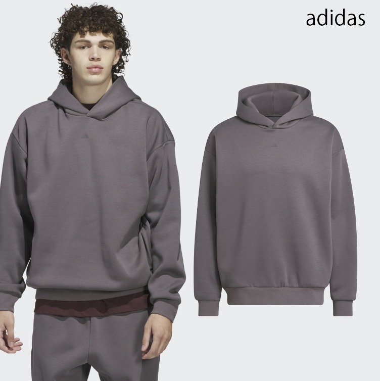 [ADIDAS] フーディ フリース バスケットボール グレー