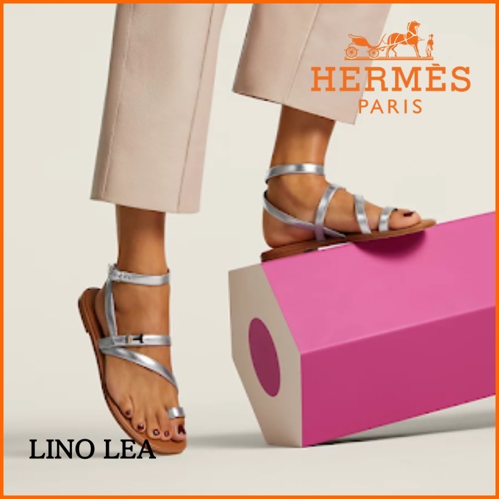 《Hロゴ付きストラップ♡》HERMES ハーモニー サンダル