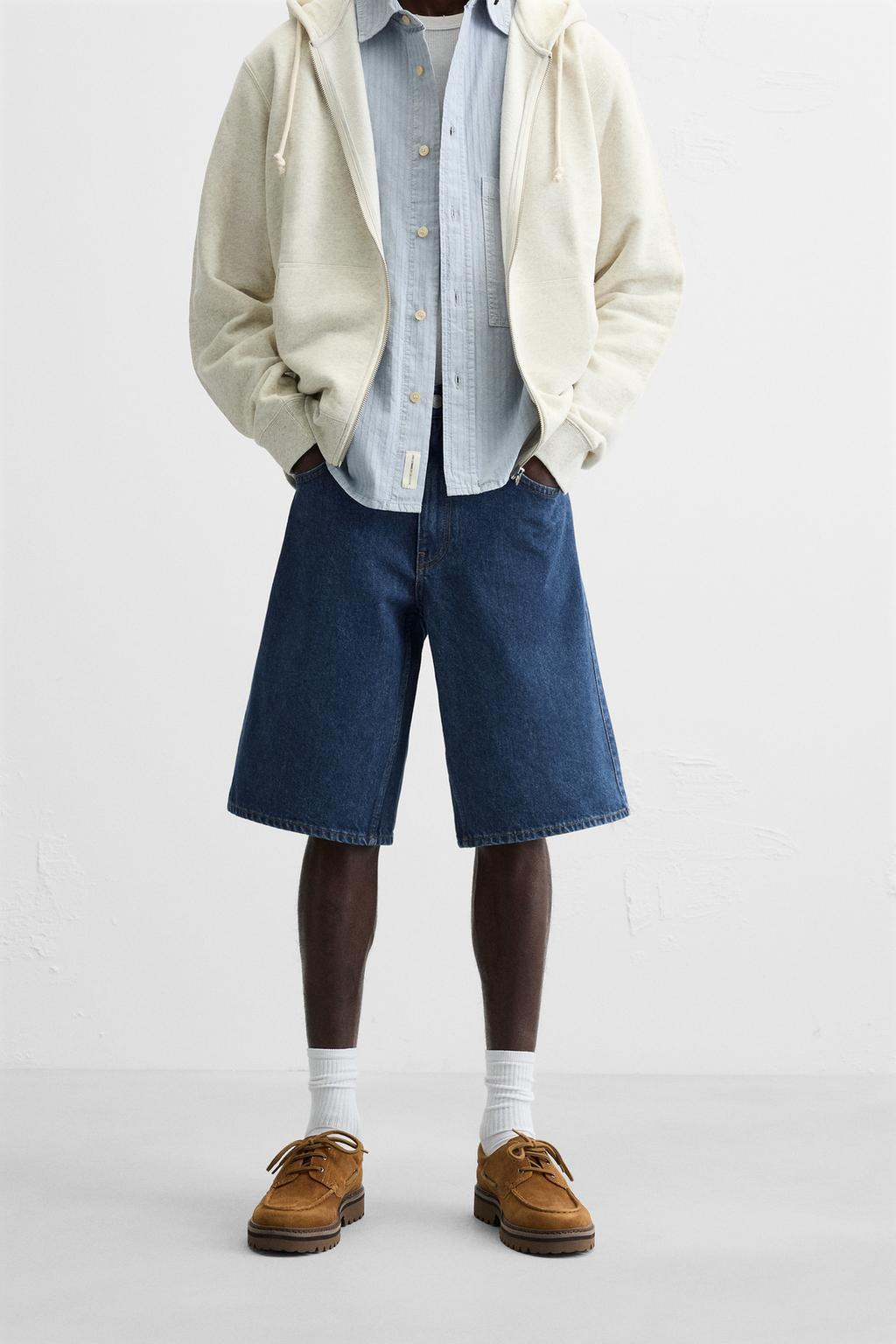 ☆ドイツ発*ZARA*新作*バギーフィットデニムショーツ/BLUE☆