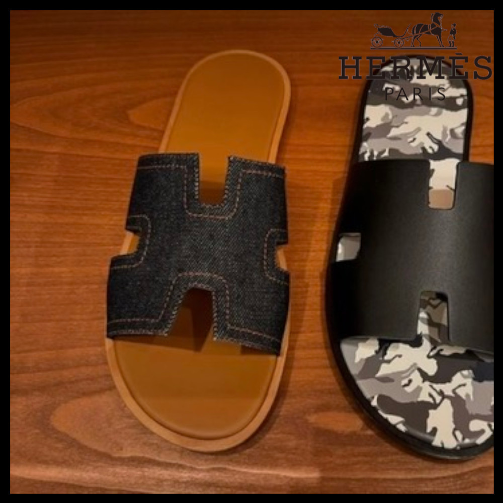 【カジュアルで履きやすい♪】HERMES サンダル IZMIRデニム