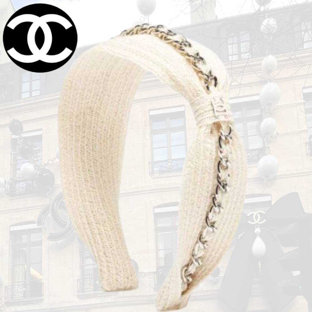 【おしゃれのワンポイントに♪】CHANEL カチューシャ