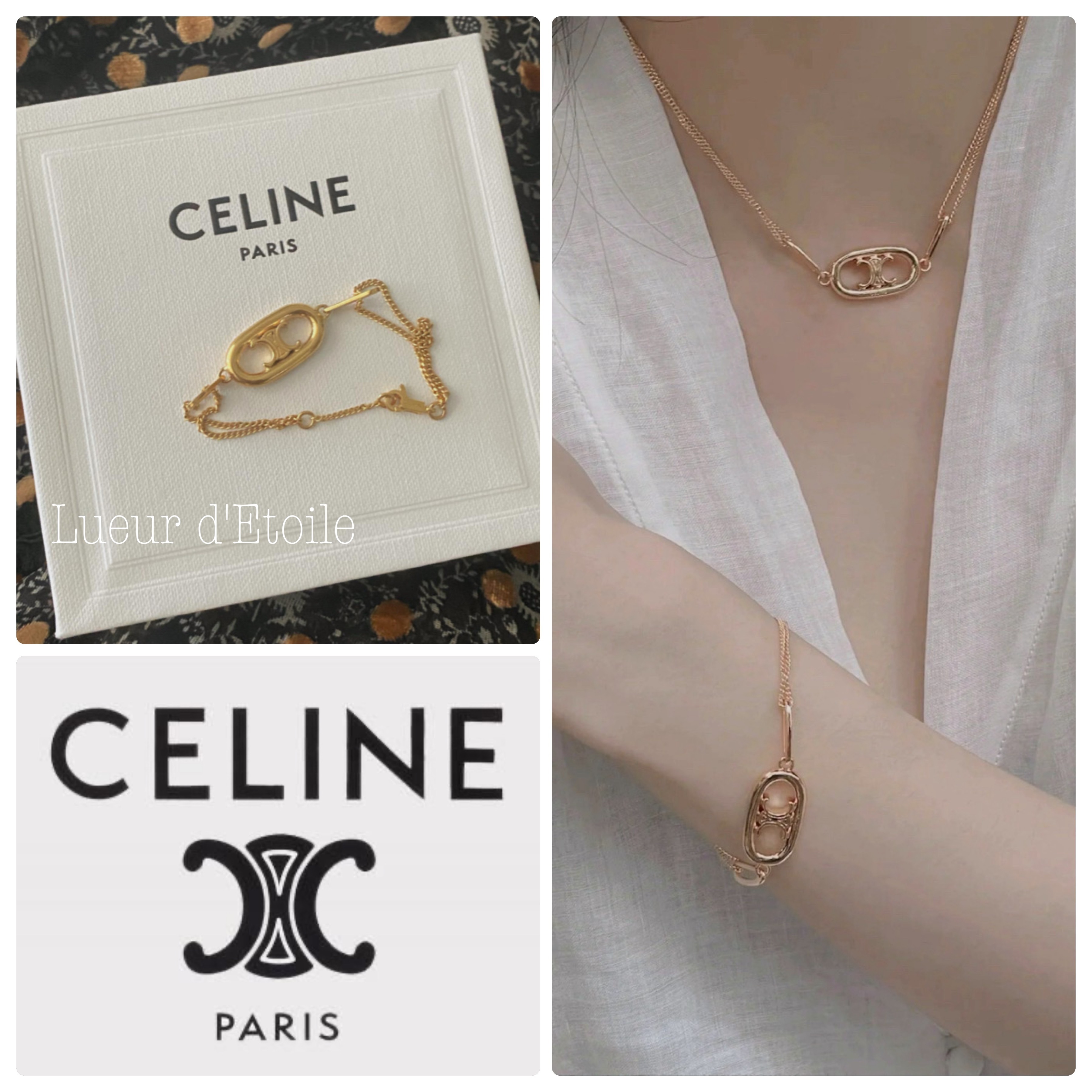 【華奢で可愛い♡】CELINE トリオンフ ブレスレット