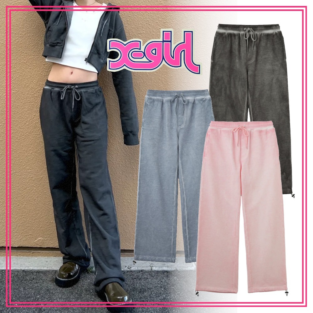 早い者勝ち X-girl FADED LOOSE SWEAT PANTS シルエット◎