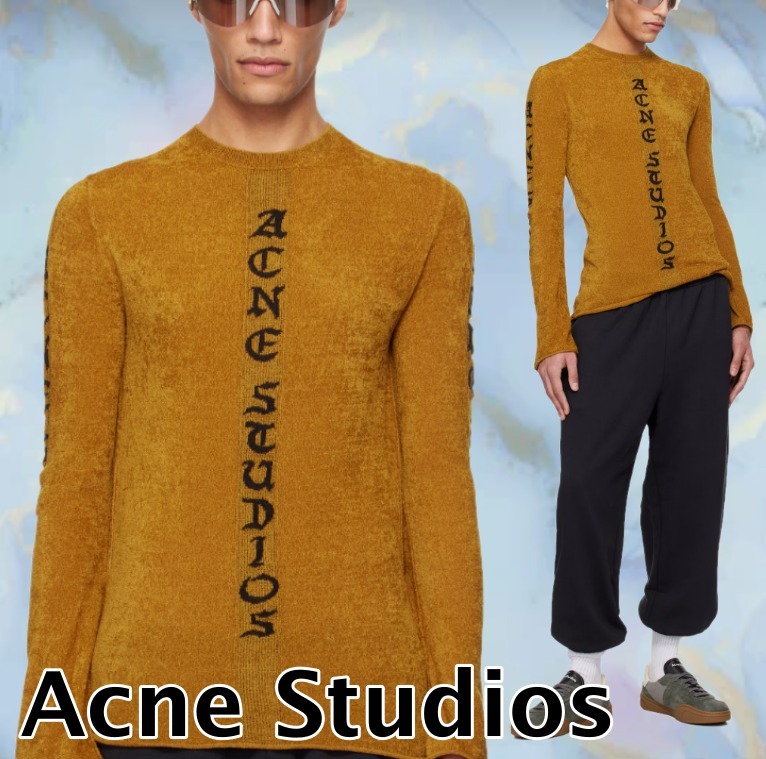 【Acne Studios】ブラウン ベロア プルオーバー