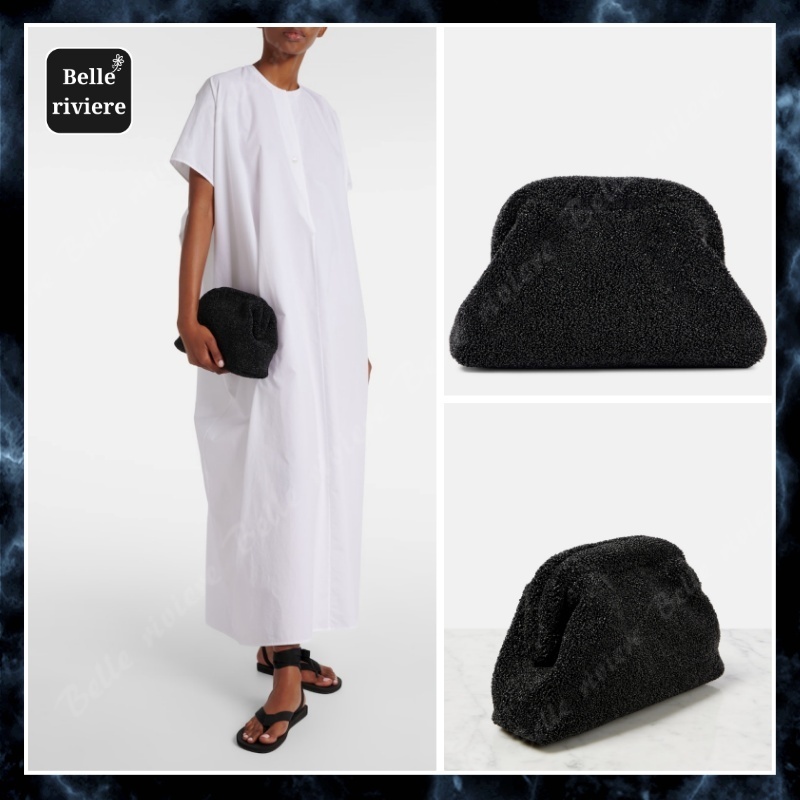 24AW new/The Row ミララフィア風クラッチ Bag Black