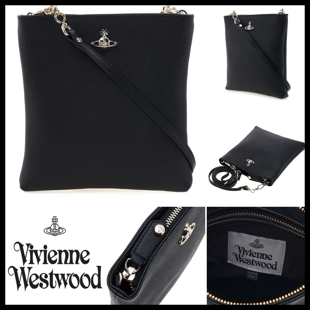 【Vivienne Westwood】スクエア ロゴ クロスバック ☆大人気☆