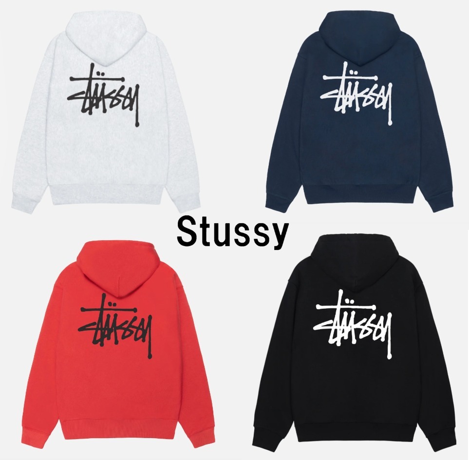 【STUSSY】BASIC STUSSY HOODIE 大きめロゴがトレンド フーディ