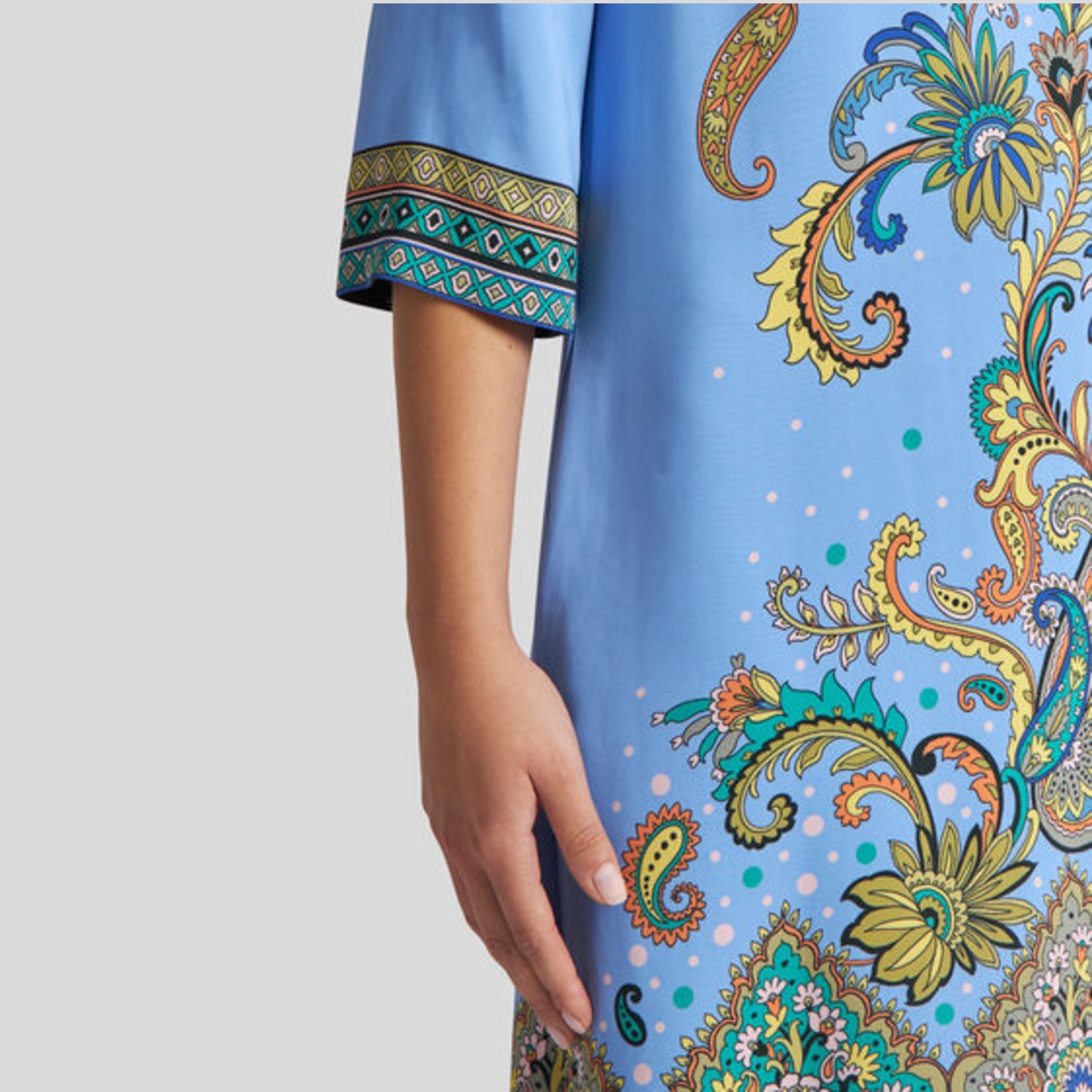 【★日本未入荷★】ETRO ☆ プリントキャディチュニックドレス ETRO プリント キャディ チュニックドレス ホワイト