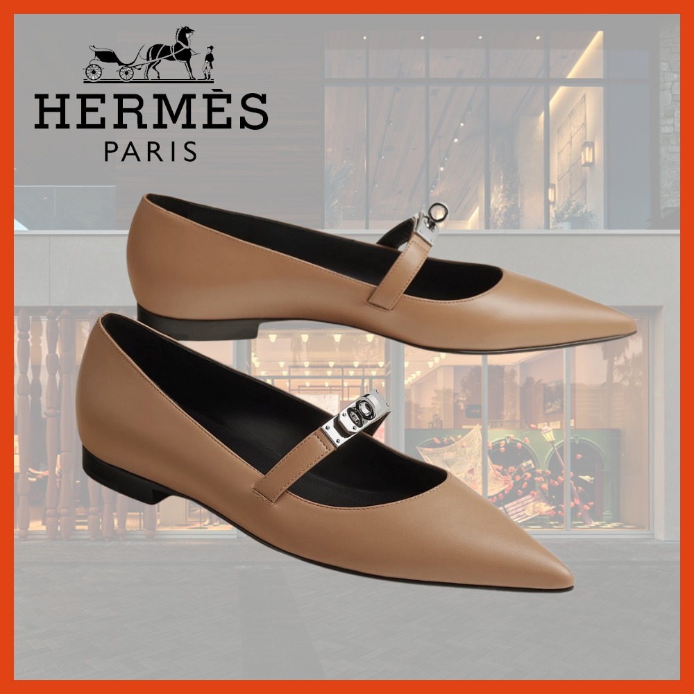 【毎日履きたくなる】HERMES バレエシューズ《ケリー》