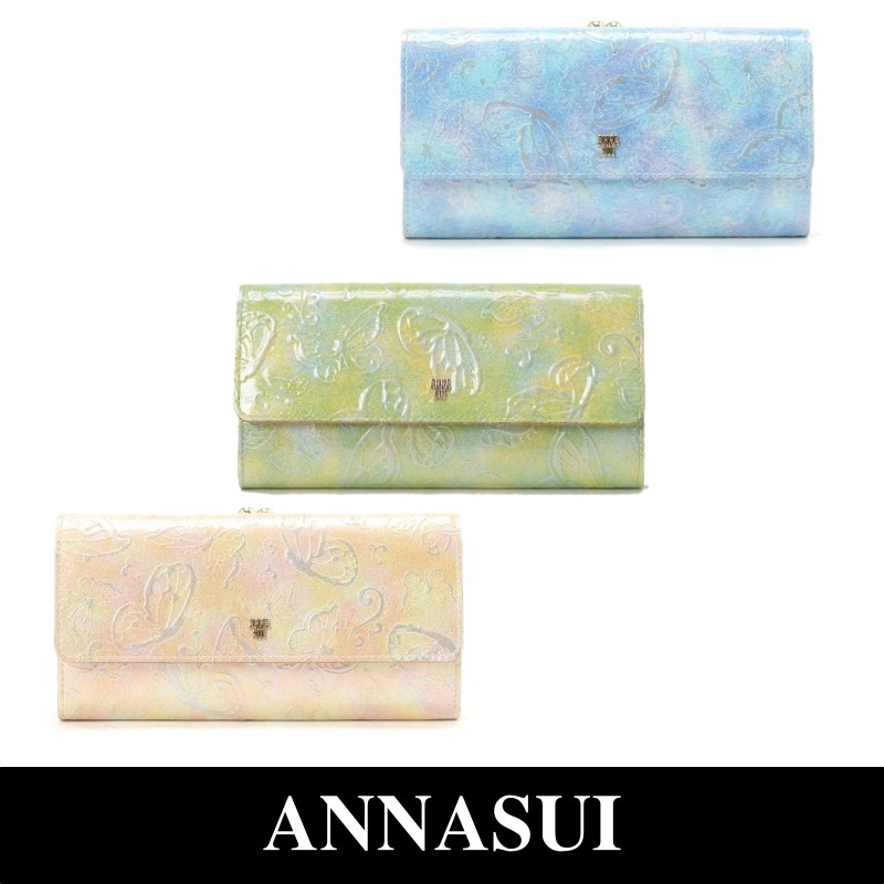 GIFTにも【ANNASUI】Papillon - Clasp Long Wallet