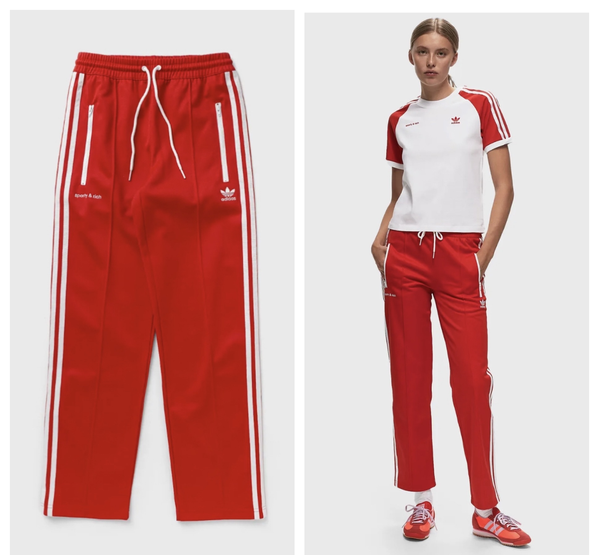 ◆送料・関税無料◆Sporty&Rich × adidas トラックパンツ