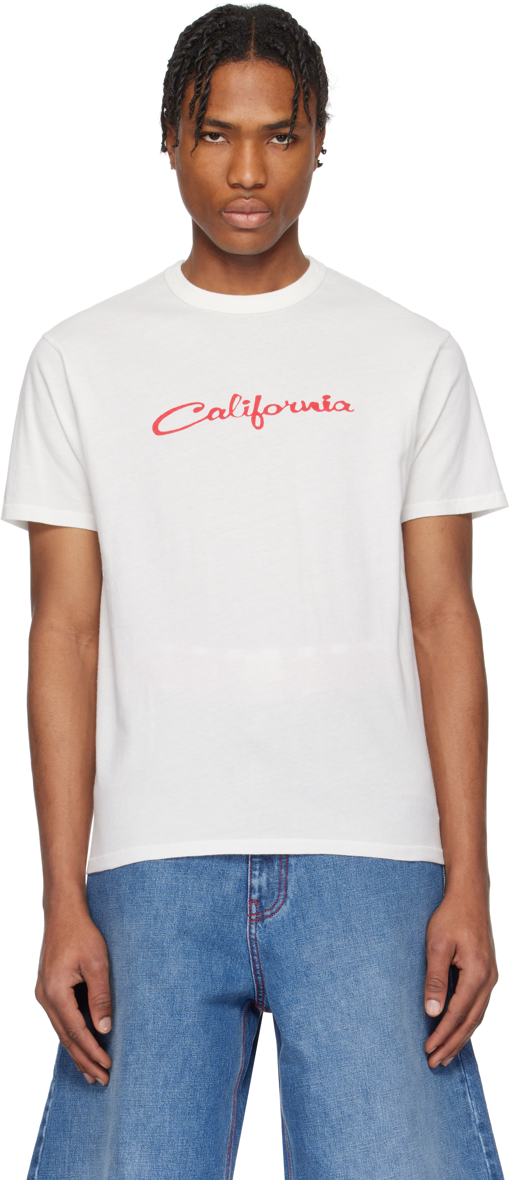 【関税込み】ERL ホワイト California シグネチャ Tシャツ