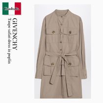 Givenchy Taupe Safari Dress In Poplin