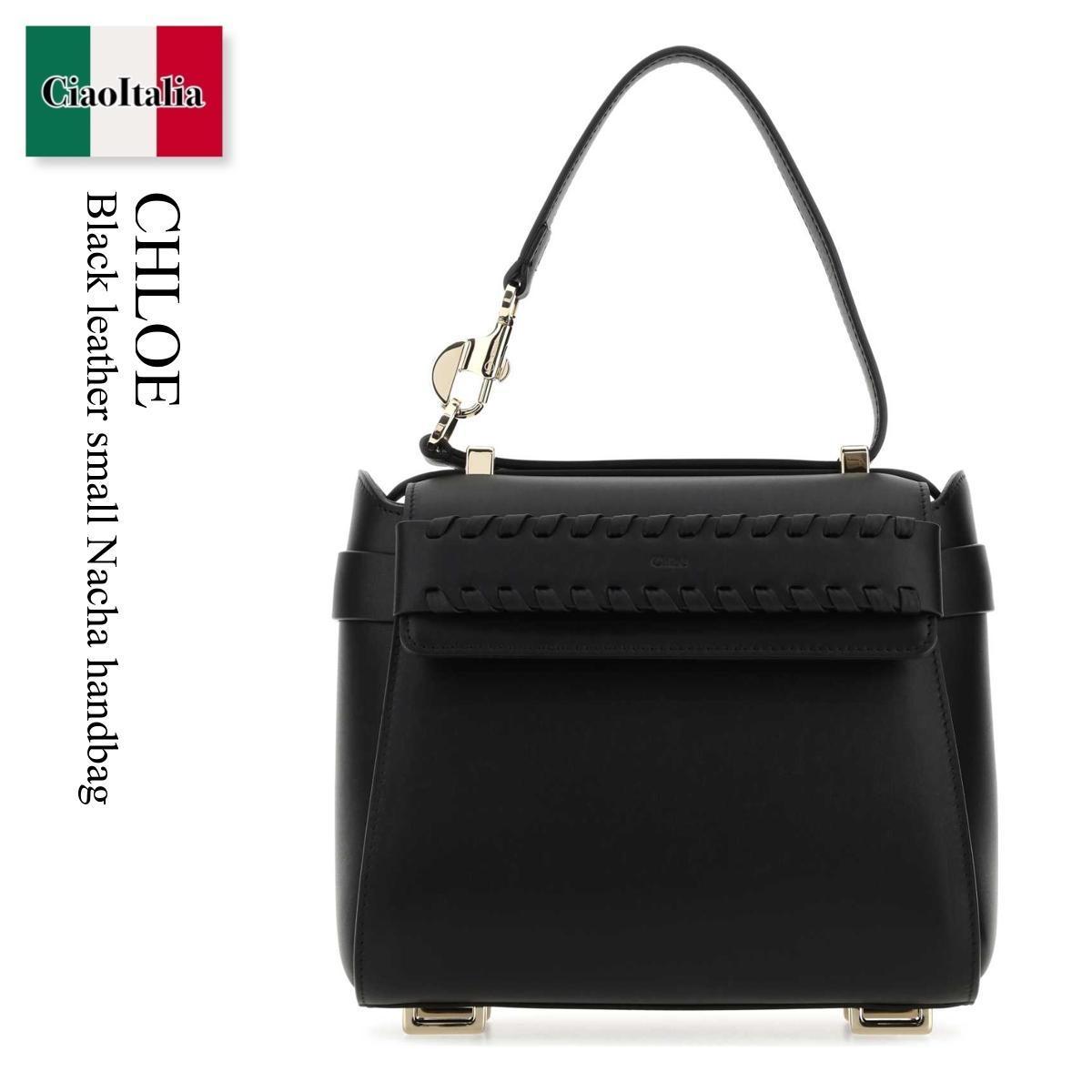 ハンドバッグ Chloe Black Leather Small Nacha Handbag