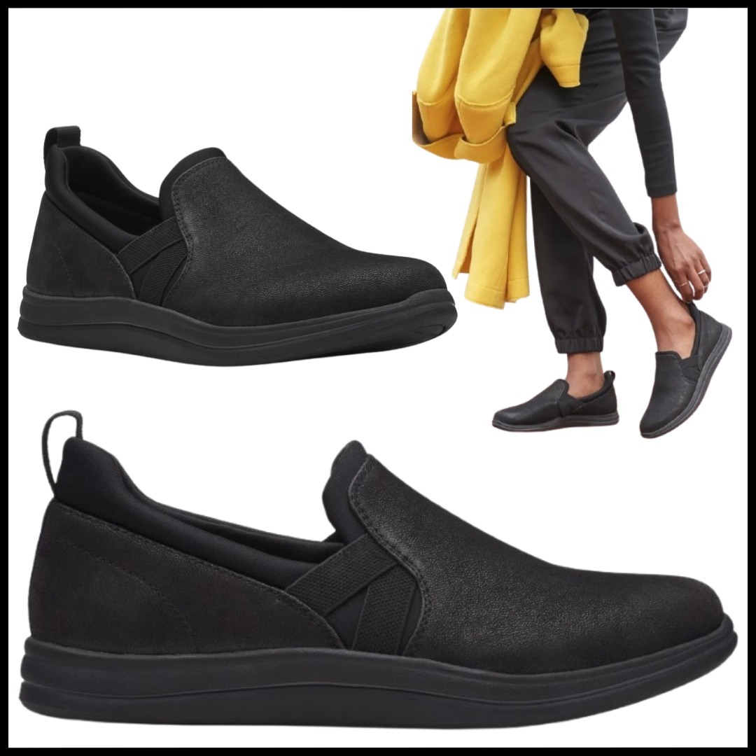 Clarks ブリーズ バリ フラット スリッポン スニーカー 軽量