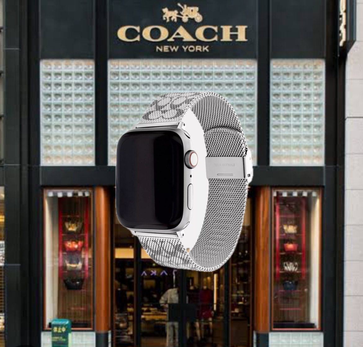 【関税なし】本物保証*COACH*APPLEWATCH ストラップ 42MM/44MM45