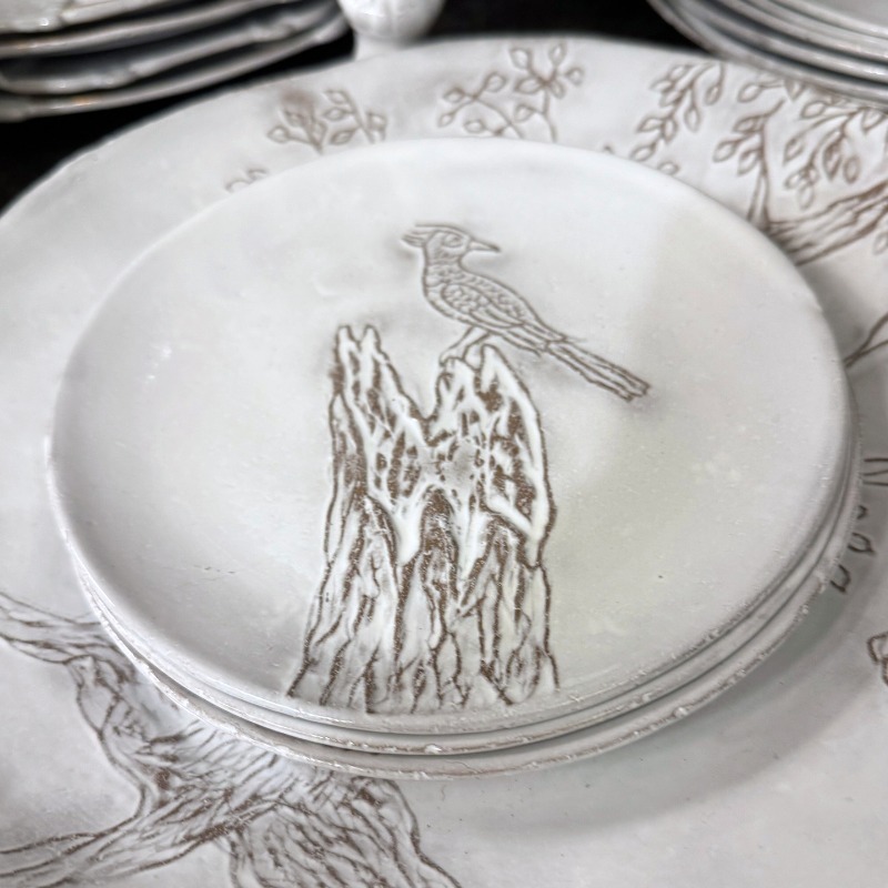 在庫処分セール テ ☆Setsuko collection☆【Astier 皿 Villatte】小鳥 de お椀・ボウル・鉢