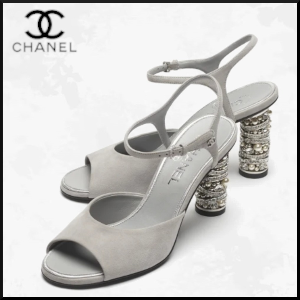 24/25AW♪グレー【CHANEL】シャネルサンダル
