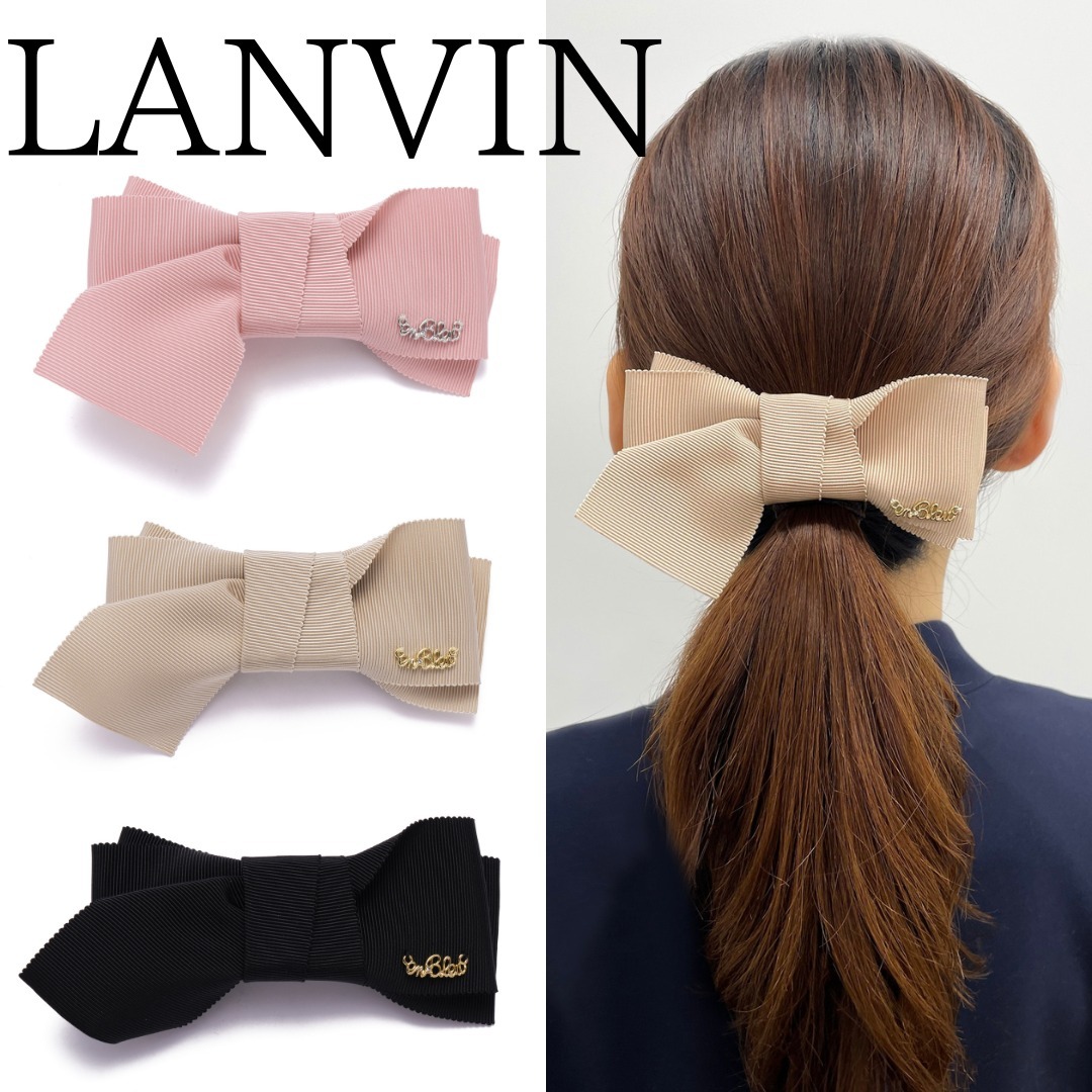■LANVIN■ランバン グログランリボンバレッタ