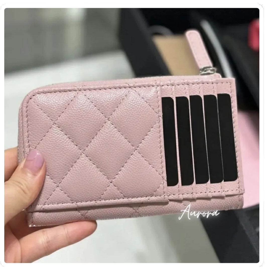 超入手困難_CHANEL_フラグメント_財布_カード_コイン_ラム 超入手困難_CHANEL_フラグメント_ミニ財布_カードケース_コイン