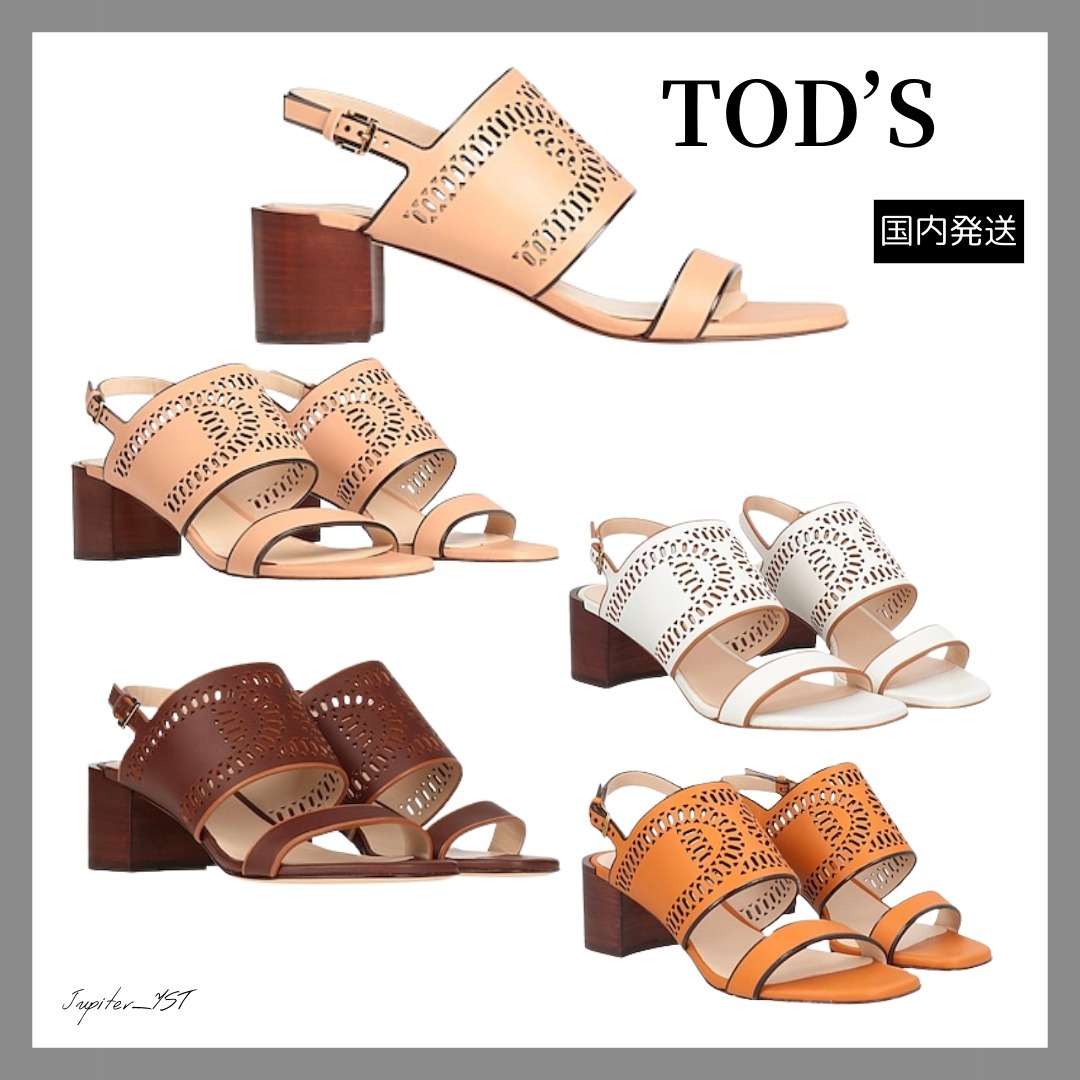 TOD'S☆レザー サンダル【送料関税込】