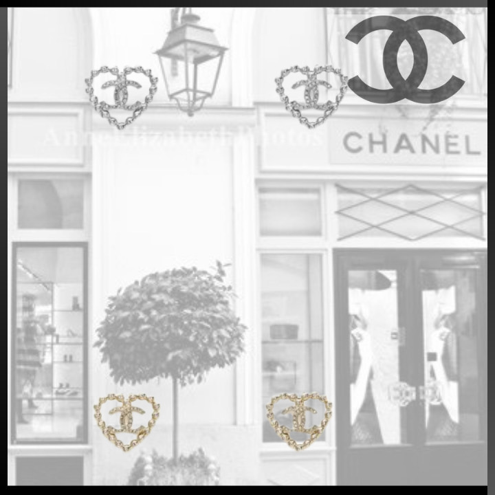 《上品な輝き★》CHANEL ハートピアス