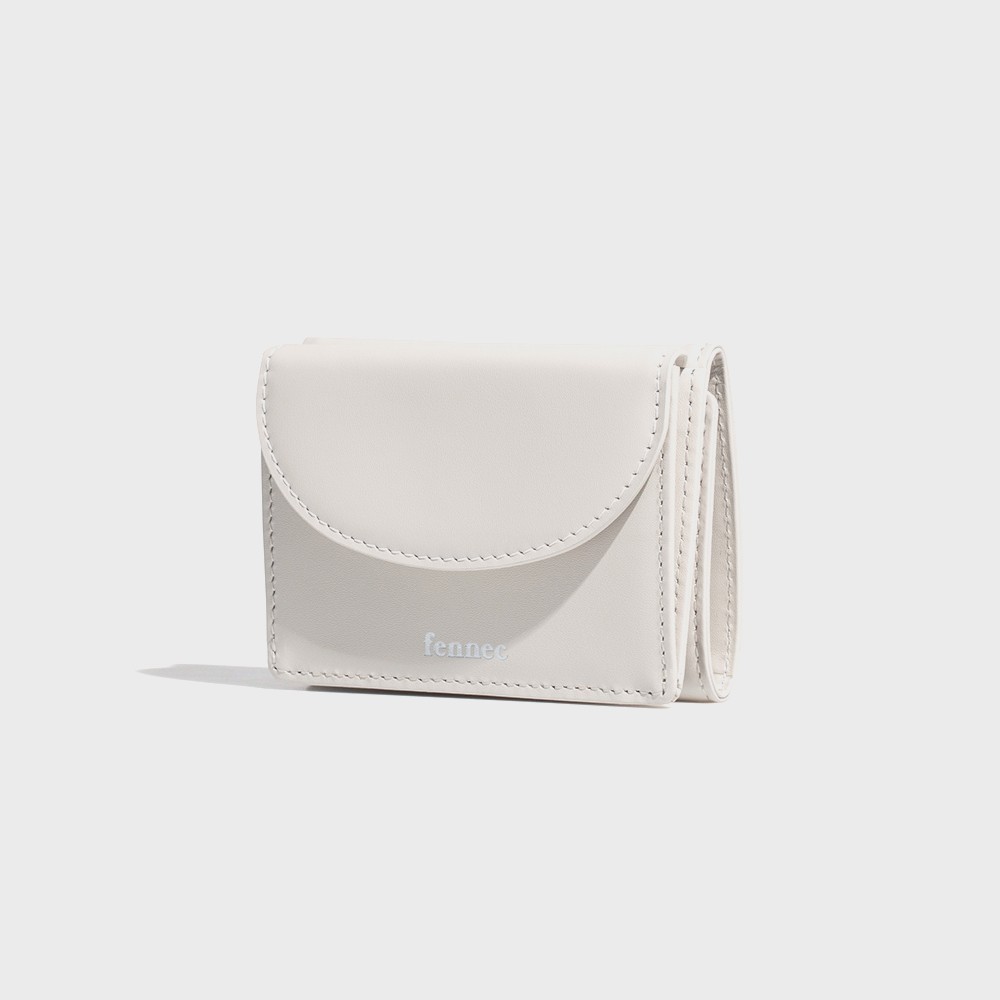 ★Fennec★ HALFMOON MINI WALLET ECRU