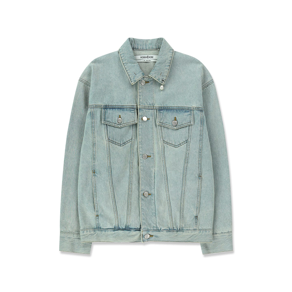 KIMHEKIM ■ Pearl Tear Denim Jacket_BL / 関税込み