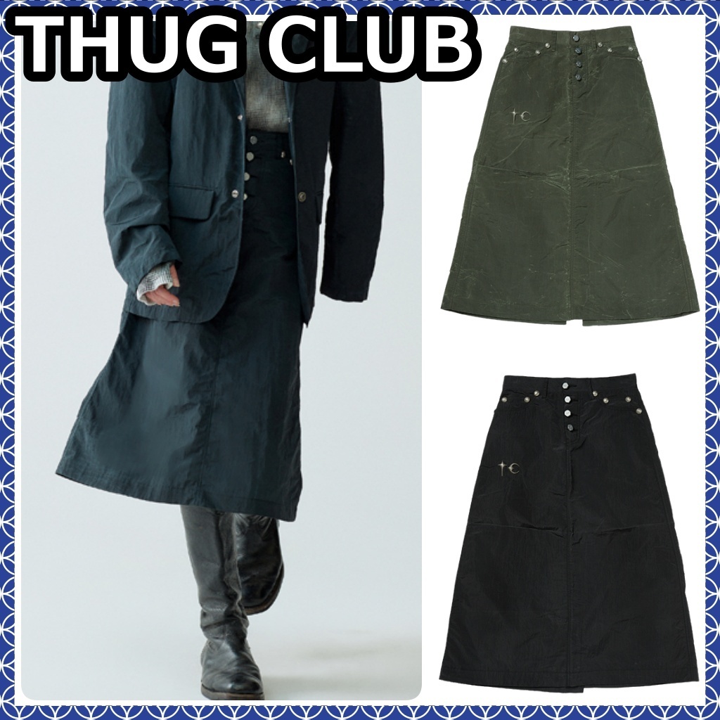【Thug Club】[25SS] Scarred Bio Army Skirt [関税・送料込み]