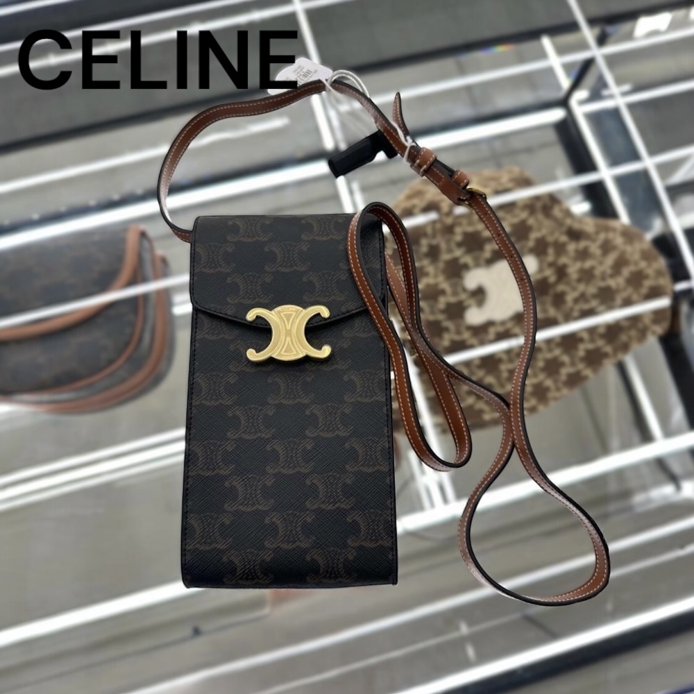 CELINE トリオンフ モバイルポーチ
